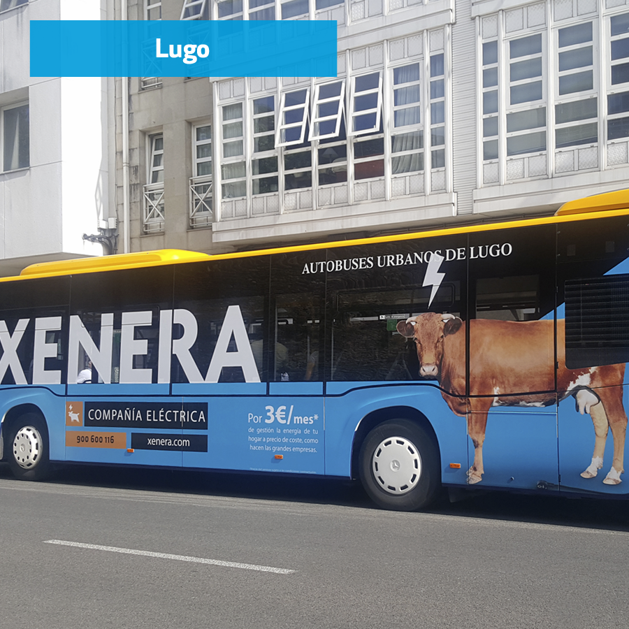 Autobús XENERA A vaquiña polo que vale en Lugo